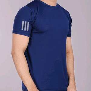 Camisetas de Manga Corta para Hombre, Estilo Casual de Negocios, Color Sólido, Personalizables, de Pana con Spandex/Poliéster, Modelo DAN 2561 - Product Image 5