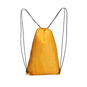 Outdoor Use New Arrivals Nylon Made Waterproof Drawstring Bags Customized Trendy Drawstring Bags