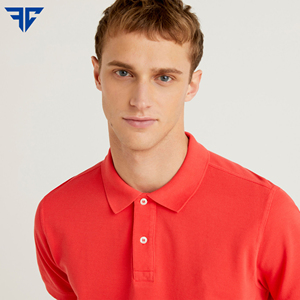 เสื้อโปโลผ้าฝ้ายระบายอากาศได้ดีสำหรับผู้ชายเสื้อโปโลลายพื้นโลโก้ขนาดพิเศษ - Product Image 3