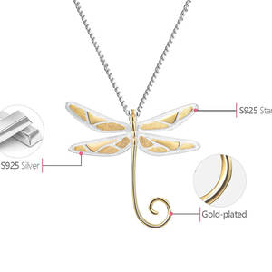 Colgante de Libélula Chapado en Oro, Bonito Amuleto de Aleación de Zinc para Hacer Joyas, Regalo Unisex de Alta Calidad Sin Cadena - Product Image 6