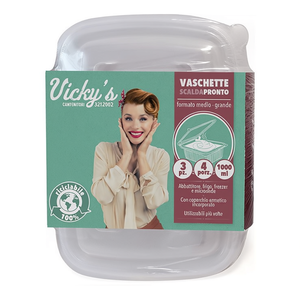 <b>Set</b> vaschette monouso 3 pz (18,5x15x7,8cm) (1Lt) SEMPREFRESCO 3212002 - Product Image 2