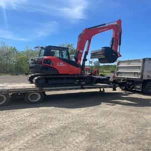 Kubota รถขุด KX080-5 74.3HP ปั๊มเกียร์มอเตอร์และกระบอกไฮดรอลิกสำหรับงานหนัก - Product Image 6