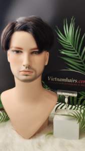 วิกผมคน100% สำหรับผู้ชายวิกผม2025ชั้นนอกแบบเต็ม - Product Image 2