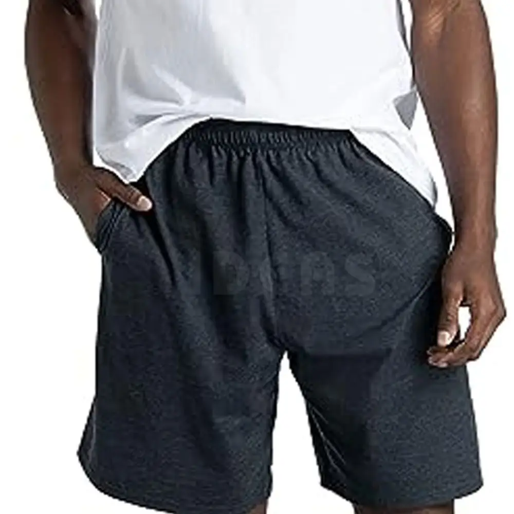 Calça de moletom esportiva personalizada de poliéster para homens, shorts casuais de corrida e academia, logotipo personalizado liso, fabricante OEM