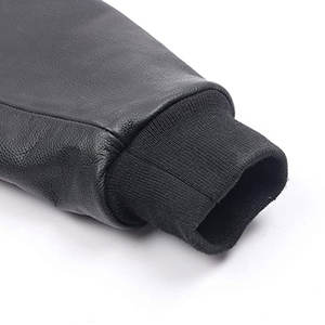 Vente en gros de vestes Letterman pour homme Corps en laine manches en cuir véritable Bomber Style américain Veste de baseball pour lycée - Product Image 2