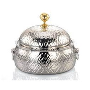 Nouvel arrivage Moderne Creative Art Designer Cuivre Antique Fini Avec Un Look Attrayant Couvercle En Métal Casserole Au Prix Le Plus Bas - Product Image 2