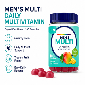 Gomitas Multivitamínicas Premium para Hombre, Nutrición Diaria, Energía, Inmunidad, Soporte Muscular, Marca Privada, OEM, ODM, Suplemento - Product Image 2