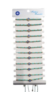DAFNI BIG PAZAR สร้อยข้อมือลูกปัดสไตล์โบฮีเมียนประดับหินธรรมชาติและอัลลอยโลหะมีค่าฝังเล็กพิเศษเป็นของขวัญใส่ได้ทั้งชายและหญิงจากอิสตันบูลเครื่องหมายรับรองความบริสุทธิ์11111 - Product Image 2