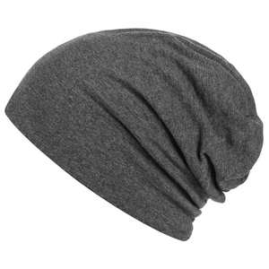Gorro de Moda con Logotipo Personalizado, Unisex, Color Gris Oscuro, Gorros de Algodón, Gorros Finos de Algodón, Gorro de Jersey Elástico Suave Estilo Hip-Hop - Product Image 1