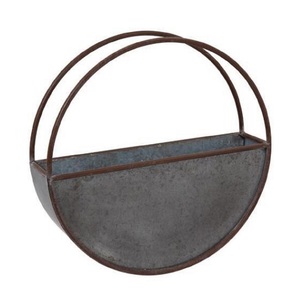 Garden Winds Oblong Planter Galvanized Metal Planters & Cast Iron Tubs oval shape best selling modern galvanized planters - Product Image 1