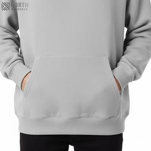 Custom Men's Heavyweight Cotton Oversized Fleece Hoodie <b>Sweatshirt</b> Winter Wear With <b>Embroidery</b> Odm Manufacturer Reversible - Product Image 5