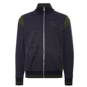 Trendy <b>Men</b> Stand Collar Front Logo Eco-Friendly Breathable <b>Track</b> <b>Jacket</b> Hot Sale Plain Color Long Sleeve Custom Winter <b>Jacket</b> - Product Image 1