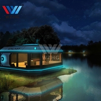 Capsule spatiale de villégiature, petite maison préfabriquée, maison modulaire moderne et futuriste, maison capsule préfabriquée