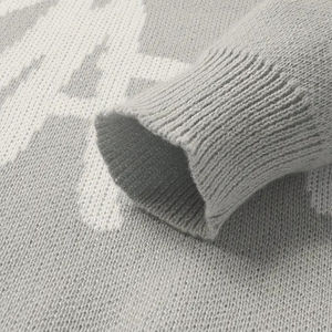 Pull en maille pour homme en coton 100% doux, coupe ajustée, chaud, décontracté, manches longues, col rond, tendance, pour l'hiver - Product Image 4