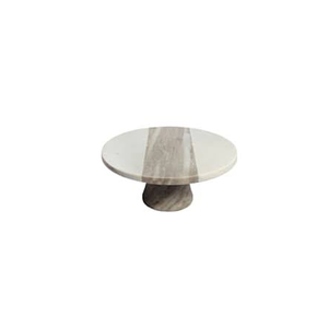 Support de service en bois de marbre rond classique, support de décoration de gâteaux de cuisine pour la maison, fabriqué en inde - Product Image 5