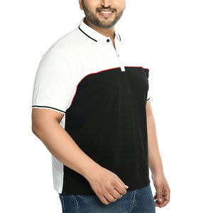 Vente chaude nouvelle mode solide multicolore grande taille décontracté hommes coton tissu Polo T-Shirt à manches courtes Polo - Product Image 3