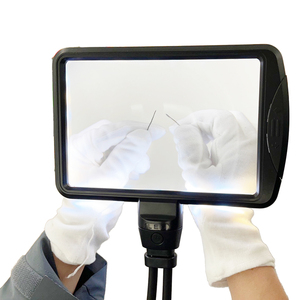 แว่นขยายพร้อมไฟ LED แบบห้อยคอพลาสติกแบบ3X แฮนด์ฟรี - Product Image 1