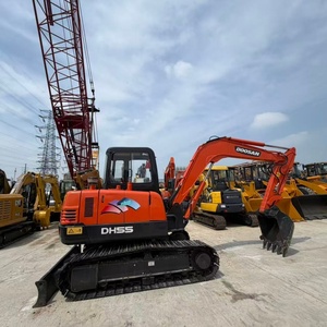 Used Doosan DH55 Mini Excavator South Korea Original <b>Solar</b> 5.5T Yanmar Engine Motor Gear Core Crawler Construction Machinery - Product Image 1