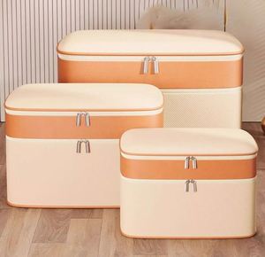 Extra Large <b>Storage</b> <b>Bag</b> with Lid New Two-layer Non-woven <b>Storage</b> <b>Bag</b> for Organizing and Storing Quilts Clothing Toys - Product Image 5