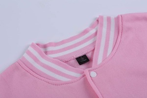 แจ็กเก็ตเบสบอลหนังแท้เปิดไหล่สำหรับฤดูหนาววัสดุขนแกะปากีสถาน - Product Image 4