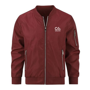 Blouson bombardier homme durable design tendance hiver blouson bombardier homme coupe ajustée à manches longues à vendre - Product Image 4