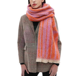 Bufandas Largas de Punto Cálidas, 100% Lana, Tacto Suave, Cómodas de Usar para Invierno, Moda, Actividades al Aire Libre, Viajes y Uso Diario - Product Image 4