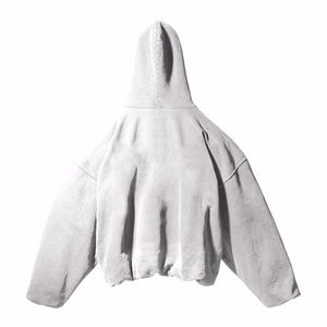 Sweat-shirts et vestes délavées pour hommes, coupe oversize et courte, 100% coton épais 460 g/m², grande taille OEM 2026 - Product Image 4