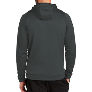 Vente en gros de sweats à capuche unis pour hommes en coton mélangé thermique avec logo personnalisé - Product Image 6