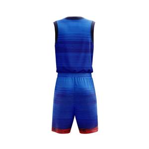 Uniforme de basket-ball sublimé pour hommes, logo personnalisé imprimé, maillot sans manches et short, vêtements de sport d'équipe, respirant, vente en gros - Product Image 6