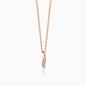 Rose Gold Oxbow <b>Diamond</b> <b>Pendant</b> Elegant & Luxurious <b>Diamond</b> <b>Charms</b> - Product Image 5