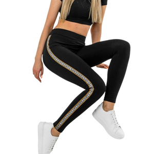 Mallas deportivas con corte en V para mujer, cintura alta, control de barriga, entrenamiento, mallas de Yoga con espalda en V personalizadas para mujer, alta calidad - Product Image 1