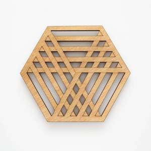 Handcrafted Solid Black Walnut Magnetic Trivet Creative Geometric <b>Desktop</b> Insulation Pad Nordic Minimalist Wood Table <b>Mat</b> - Product Image 2