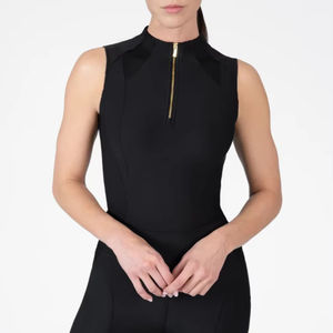 Camiseta de Equitación Personalizada para Mujer, Sin Mangas, Ligera, Transpirable, Camiseta de Equitación Ecuestre, OEM Personalizado - Product Image 1