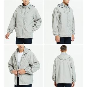 Chaqueta Cortavientos Personalizada para Hombre, Ligera, Impermeable, con Capucha Desmontable y Transpirable - Product Image 5