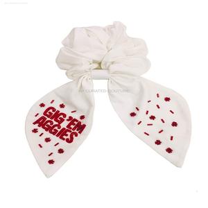 Colorido personalizado con cuentas scrunchie accesorios para el cabello diseños de cuentas a mano lazo para el cabello bordado a mano con cuentas scrunchies lazos con cuentas - Product Image 3