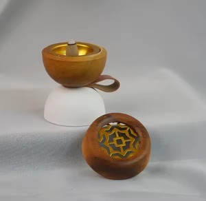 Ensemble de 3 brûleurs d'encens en métal écologiques de style arabe Bakhoor Oud pour la décoration de la maison et des hôtels - Product Image 5