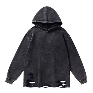 <b>Top</b> Selling Premium Cotton Heavy Weight Hoodies for men Vintage Style <b>Distressed</b> men's Breathable And Eco-Friendly Hoodies - Product Image 5