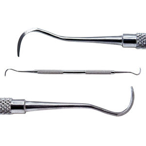 QNQ Ensemble de curettes Gracey en acier inoxydable de haute qualité Instruments d'hygiène dentaire manuelle Double extrémité postérieure antérieure - Product Image 2