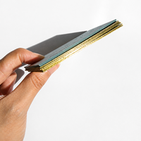Cartes de visite personnalisées avec bordure dorée, papier épais de luxe, cartes de visite avec bordure dorée, impression de logo personnalisée pour les entreprises