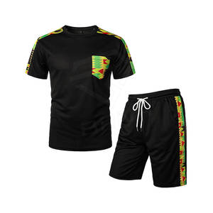 Conjuntos cortos de dos piezas de malla de talla grande de diseñador, conjuntos de pantalones cortos y camisetas para hombre, ropa para hombre, conjunto de pantalones cortos de verano - Product Image 1