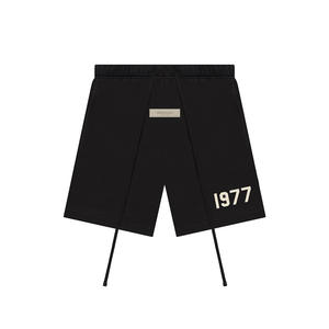 Pantalones Cortos Deportivos Casuales de Lona 100% Algodón Transpirable Impermeable para Fitness, Atletismo, Entrenamiento, Gimnasio, Impresión Digital - Product Image 1