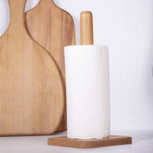Wholesale Beech Wood <b>Kitchen</b> <b>Tissue</b> <b>Holder</b> Natural Solid Wooden Paper Towel Stand Premium Handcrafted Bathroom <b>Kitchen</b> Organizer - Product Image 2