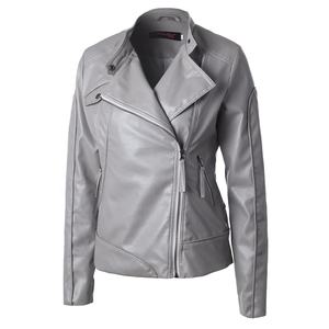 Women Leader <b>Jacket</b> Motor <b>Jacket</b> for Ladies <b>Plus</b> <b>Sizes</b> Pu <b>Faux</b> <b>Leather</b> <b>Jackets</b> - Product Image 5