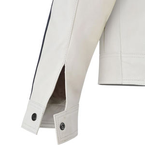 แจ็กเก็ตหนังแท้สำหรับผู้ชายแจ็กเก็ตหนังแท้สไตล์สตรีทแวร์เสื้อแจ็กเก็ตหนังแฟชั่น - Product Image 5