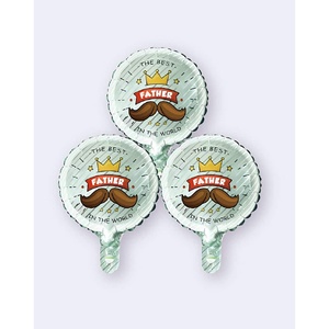Ballon en feuille d'aluminium Party Love, Le meilleur père du monde, 24,5x30,5cm, sac de 12 pièces - Product Image 1