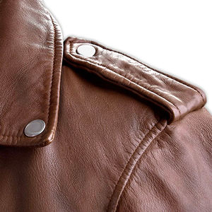 Vestes en cuir avec logo brodé personnalisé Prix de gros Vestes en cuir de haute qualité Nouvelle mode Veste d'hiver en cuir - Product Image 4