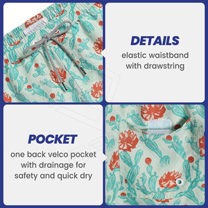 Pantalones Cortos de Baño para Hombre, Bañador de Cintura Alta hasta la Rodilla, Ideal para Surf y Playa, Nuevo Diseño - Product Image 5
