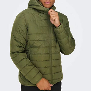 Chaqueta de Invierno Acolchada con Capucha para Hombre, Diseño Moderno, con Logotipo Frontal, Color y Talla Personalizables, para Uso Casual - Product Image 5