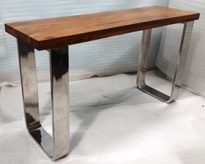 Mesas de consola SS de madera de acacia utilizadas para tocador de espejo y como decoración del hogar y producto de utilidad disponible en varios acabados y tamaños - Product Image 5
