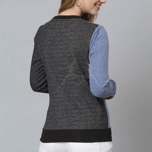 Sudadera cálida con dobladillo acanalado y sudadera básica informal de sensación cómoda con diseño de color personalizado - Product Image 2